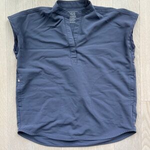 FIGS Rafaela Space Navy Scrub Top XXS